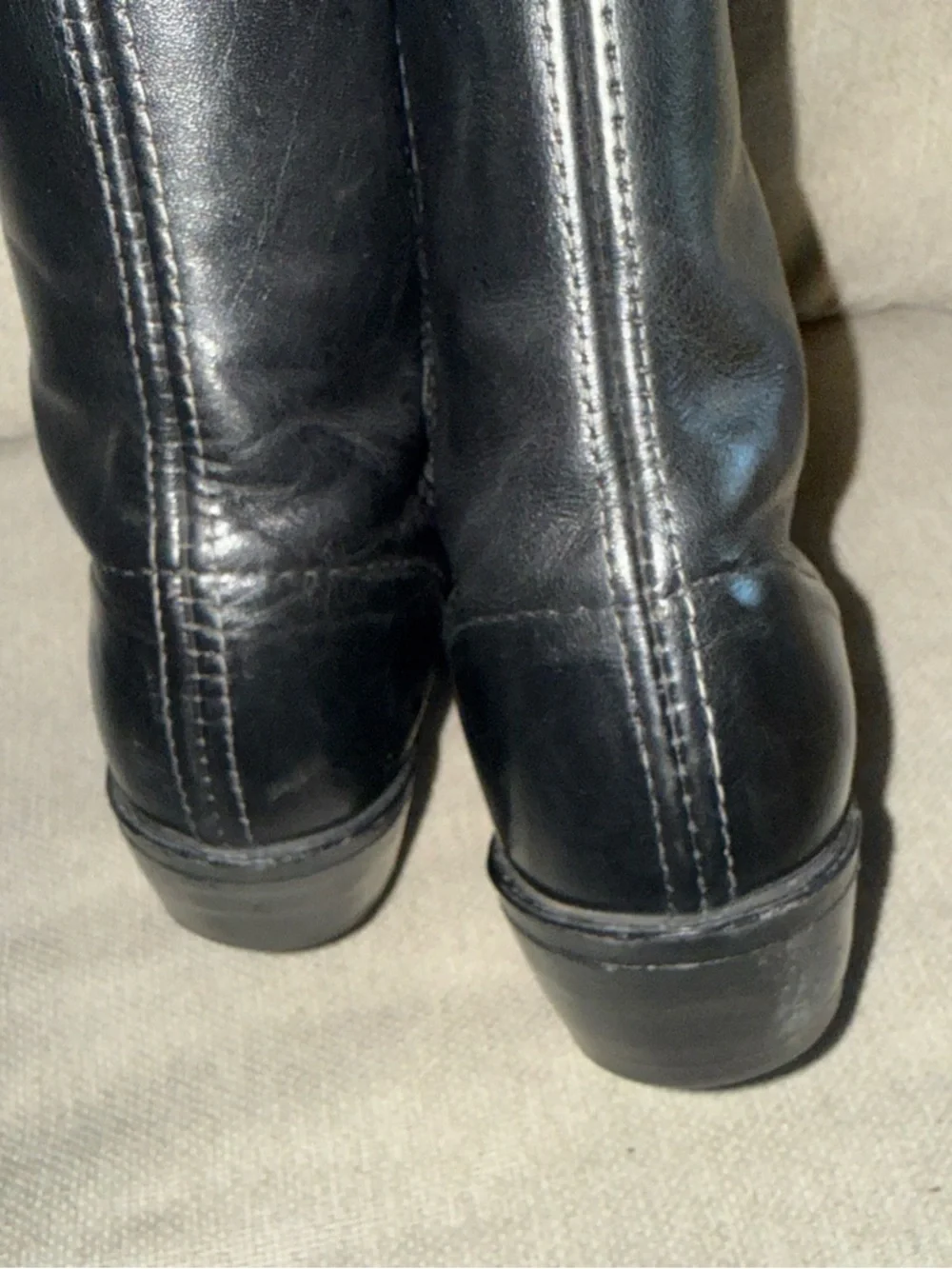 Durango Black Leather Western Boots